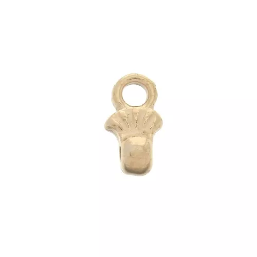 4x7mm Pilos Cymbal Bead Endings - For Miyuki seed bead 8/0 - Rose Gold x1