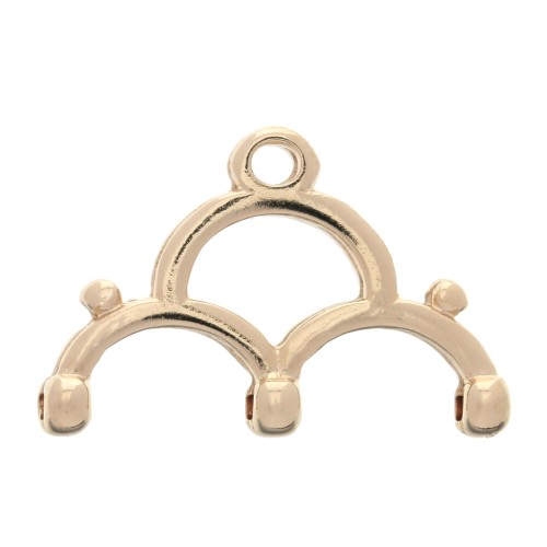 19mm Lakos III Cymbal - For Miyuki 8/0 seed beads weaving - Rose Gold x1