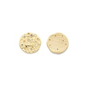 15mm Brass zodiac Charm with zirconium oxide - Sagittarian - Gold Tone x1|raw }}