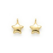10x8mm Star charm - Gold Tone x1|raw }}