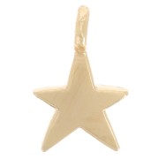 8x5mm Mini star charm - Fine gold plated x1|raw }}