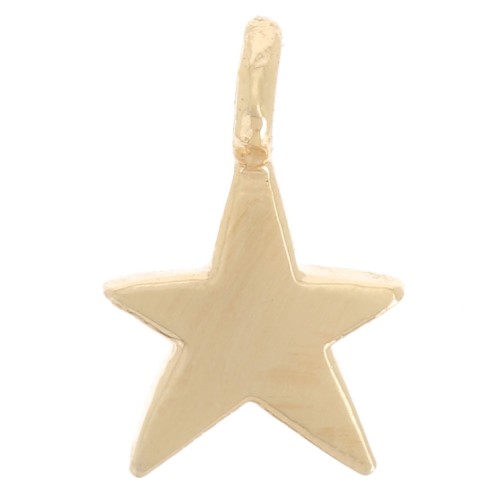 8x5mm Mini star charm - Fine gold plated x1