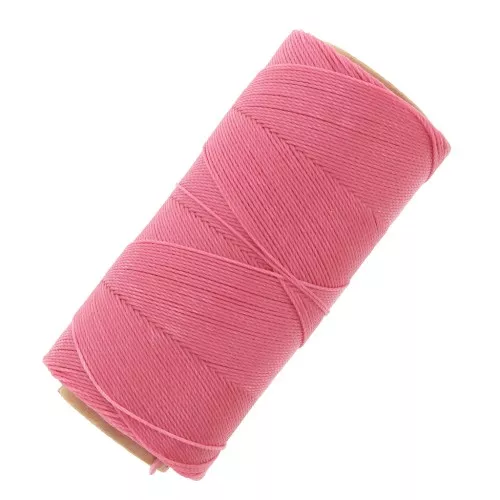 Linhasita waxed thread spool for micro macramé 0.75 mm - Candy Pink (629) x228m