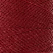Linhasita waxed thread spool for micro macramé 0.75 mm - Dark Red (44) x228m