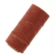 Linhasita waxed thread spool for micro macramé 0.75 mm - Cinnamon (234) x228m