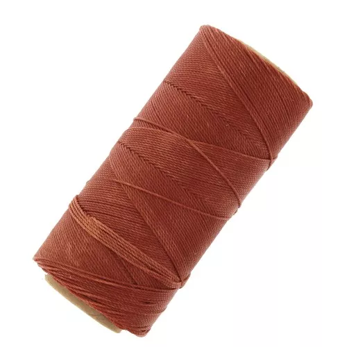 Linhasita waxed thread spool for micro macramé 0.75 mm - Cinnamon (234) x228m