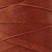Linhasita waxed thread spool for micro macramé 0.75 mm - Cinnamon (234) x228m