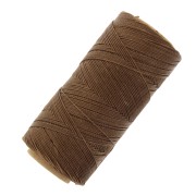 Linhasita waxed thread spool for micro macramé 0.75 mm - Caramel Brown (362) x228m|raw }}