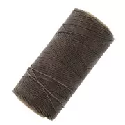 Linhasita waxed thread spool for micro macramé 0.75mm Chocolate Brown (583) x228m