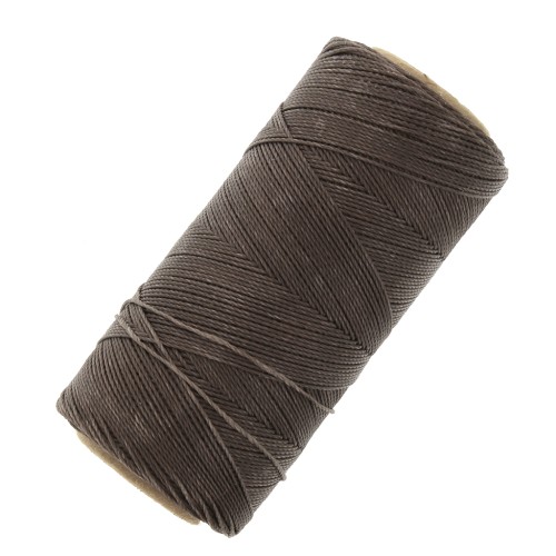Linhasita waxed thread spool for micro macramé 0.75mm Chocolate Brown (583) x228m