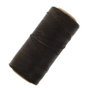 Linhasita waxed thread spool for micro macramé 0.75 mm - Dark Brown (205) x228m|raw }}