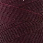 Linhasita waxed thread spool for micro macramé 0.75 mm - Currant (632) x228m