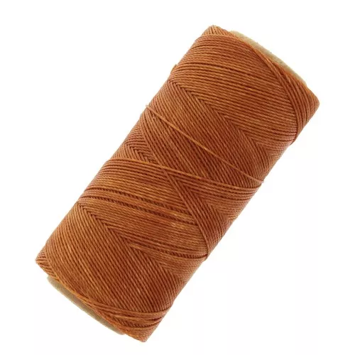 Linhasita waxed thread spool for micro macramé 0.75 mm - Caramel (203) x228m