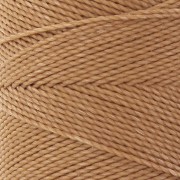 Linhasita waxed thread spool for micro macramé 0.75 mm - Cinnamon (Palha) x228m