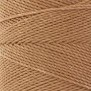 Linhasita waxed thread spool for micro macramé 0.75 mm - Cinnamon (Palha) x228m