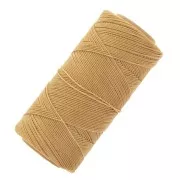 Linhasita waxed thread spool for micro macramé 0.75 mm - Straw (18) x228m