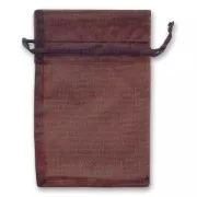 Mini Organza pouches 100x145mm Chocolate x20