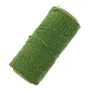 Linhasita waxed thread spool for micro macramé 0.75 mm - Grass Green (352) x228m