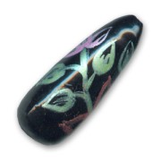 Pear flower motif 35x14mm Jet x1|raw }}