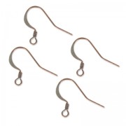 Earwires 17mm Copper tone x4|raw }}