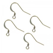 Earwires 17mm Bronze tone x4|raw }}