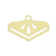 18mm Bohemian end link for Miyuki 11/0 bead-weaving  - Gold Plated 3 microns x1