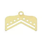 18mm Ethnic end link for Miyuki 11/0 bead-weaving  - Gold Plated 3 microns x1