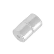 Magnetic clasp 7x4mm rhodium tone x1