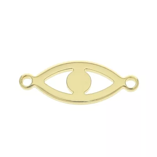 7x18 mm Lucky eye spacer - Gold Plated 3 microns x1