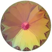 PureCrystal 1122 Rivoli Round Stone 14mm Crystal AB Ultra Purple