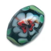 Olive 20x14 mm Black/White x1