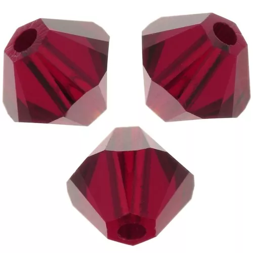 PureCrystal 5328 Crystal Bicones 6mm Siam x20