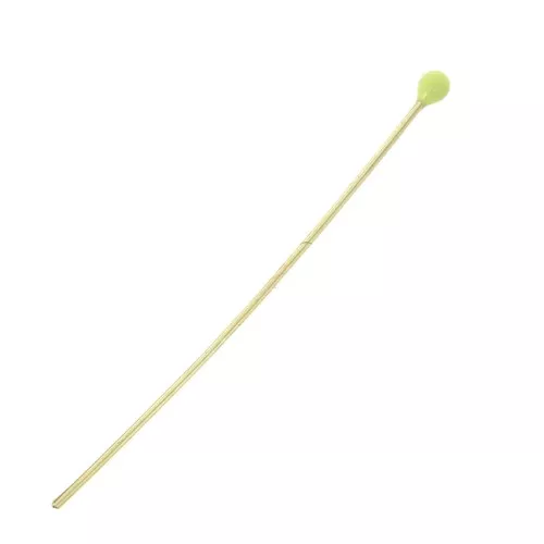 40x0.6mm Head Pin with a 2mm epoxy resin ball - Gold Tone - Yellow x1
