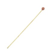 40x0.6mm Head Pin with a 2mm epoxy resin ball - Gold Tone - Salmon x1|raw }}