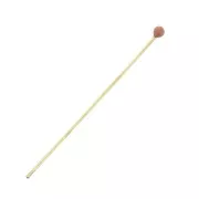 40x0.6mm Head Pin with a 2mm epoxy resin ball - Gold Tone - Salmon x1