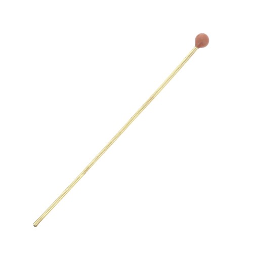 40x0.6mm Head Pin with a 2mm epoxy resin ball - Gold Tone - Salmon x1