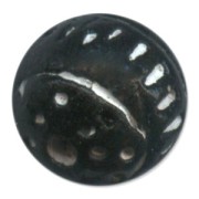Clay round motif 12mm Jet x1|raw }}