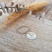 10mm Gold filled Round Charm - Scorpio Zodiac sign x1