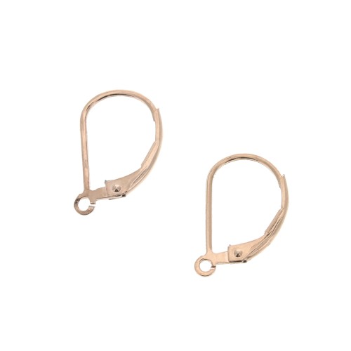 16 mm Rose Gold filled Leverback earrings to decorate x2