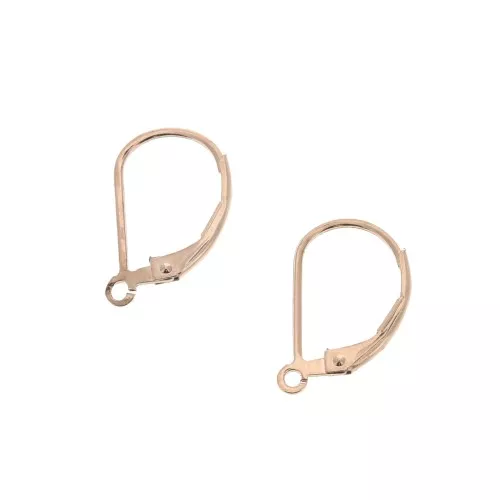 16 mm Rose Gold filled Leverback earrings to decorate x2