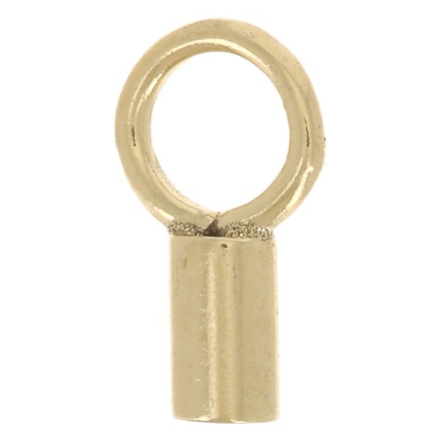 Cord end 1.2 mm - Gold Filled (gold laminate) x2