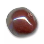 Ceramics bead  8mm Iridescent Petrol