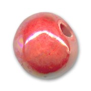 Ceramics bead  8mm Iridescent Red|raw }}