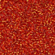 Miyuki Delica 11/0 DB0043 - Silver-Lined Flame Red, 100g