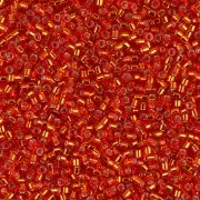 Miyuki Delica 11/0 DB0043 - Silver-Lined Flame Red, 100g