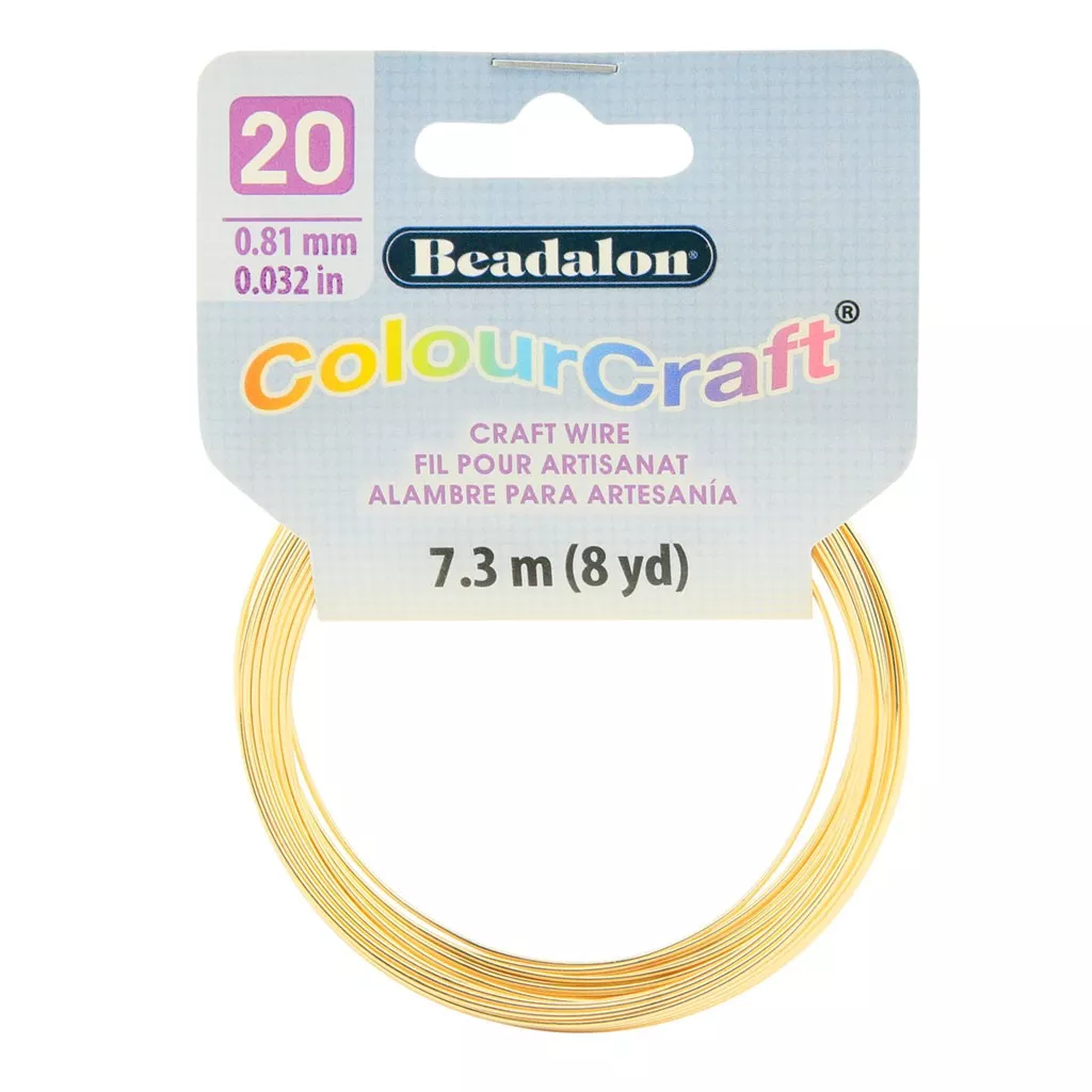 Beadalon ColourCraft Jewellery Making Wire, 20 Gauge (0.032 in, 0.81 mm), Red | UK