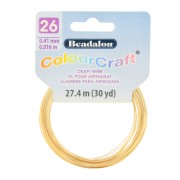 26 Gauge (0.41mm) ColourCraft Wire - Gold Tone x 27.4 m|raw }}