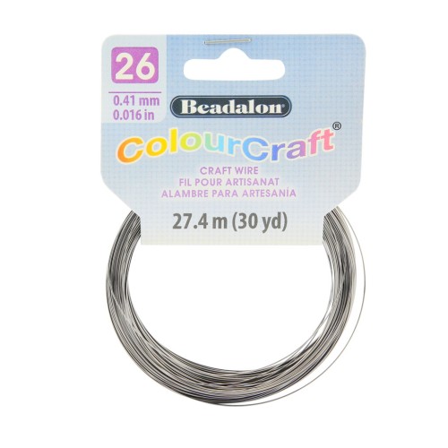 26 Gauge (0.41mm) ColourCraft Wire - Gunmetal x 27.4 m