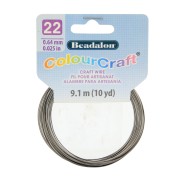 22 Gauge (0.64mm) ColourCraft Wire - Gunmetal x 9.1 m|raw }}