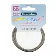 22 Gauge (0.64mm) ColourCraft Wire - Gunmetal x 9.1 m